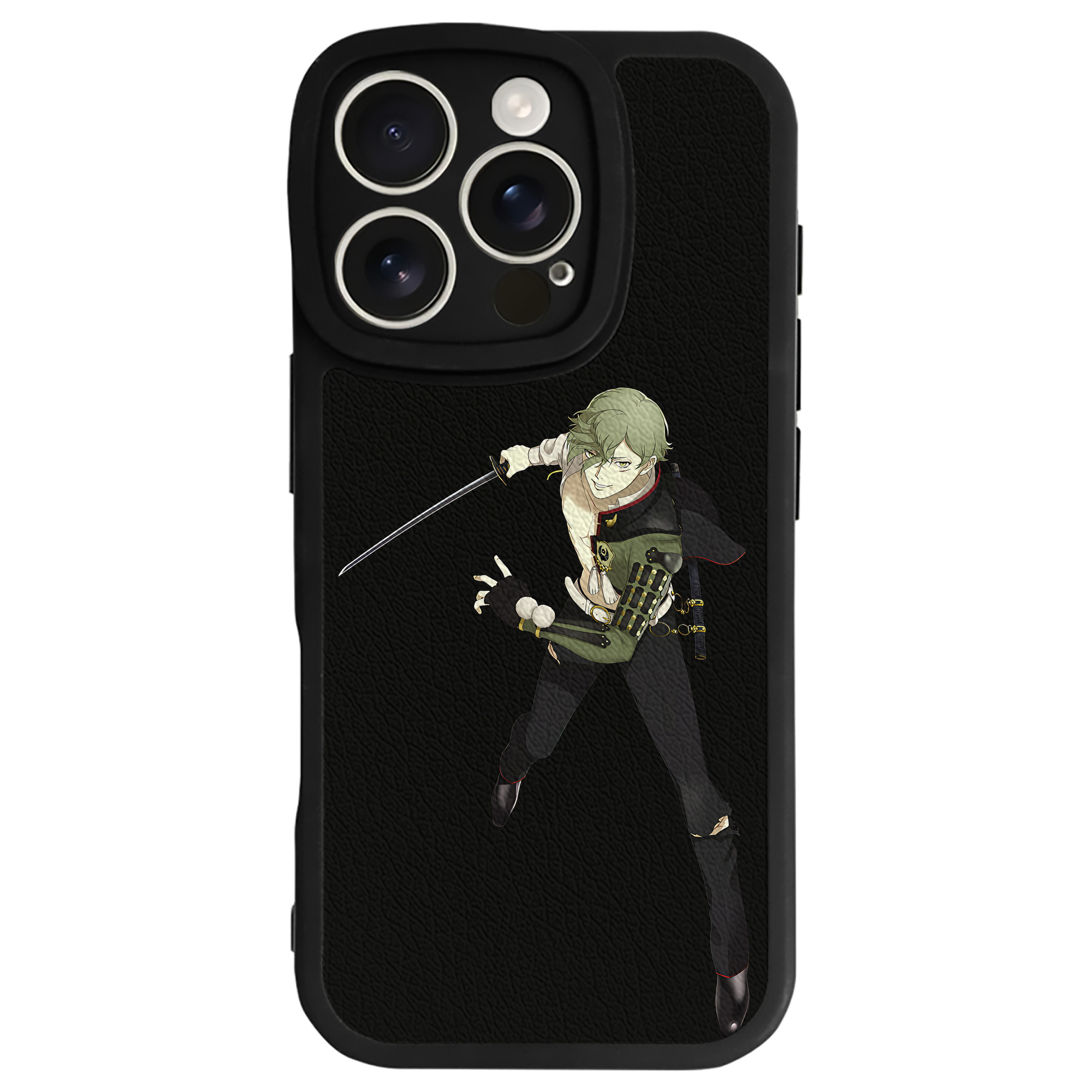（画像用） 刀剣乱舞 Touken Ranbu 【iPhone 16シリーズ対応】シリコンスマホケース（レザー調） 材質：シリコン